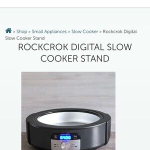 The Pampered Chef Rockcrok Digital Slow Cooker Stand